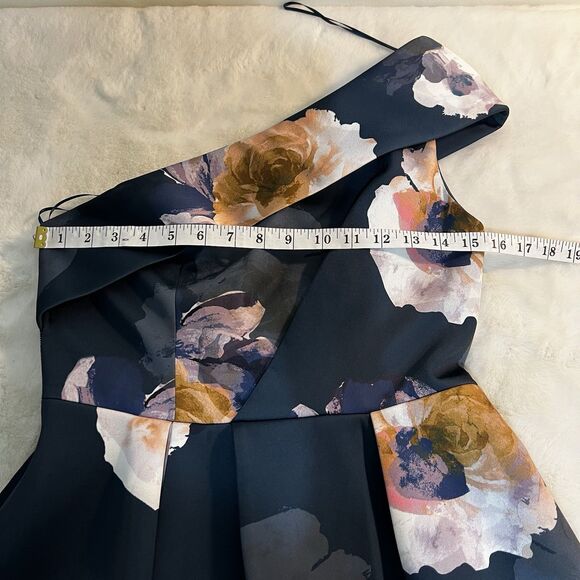 Keepsake The Label One Shoulder Mini Dress Navy Blue Women’s M - Picture 10 of 16